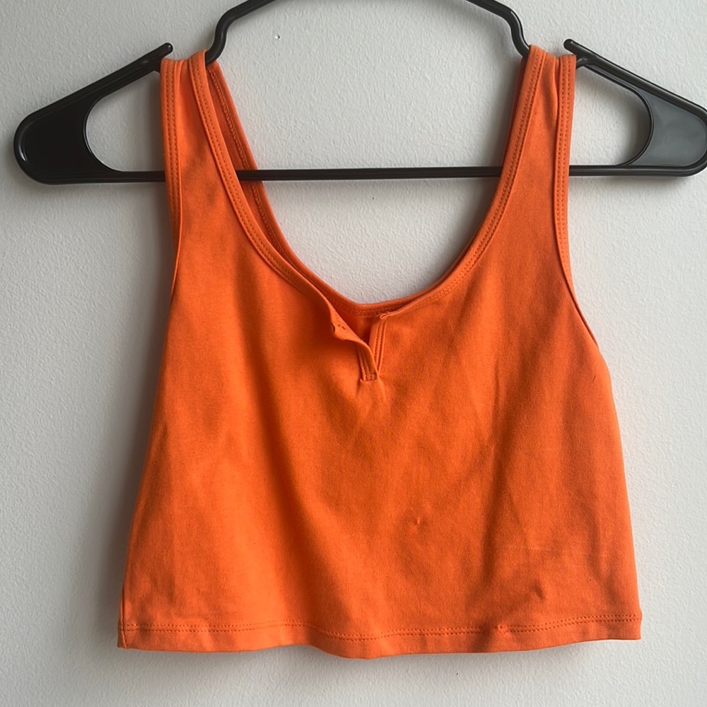 Orange Cropped Tanktop